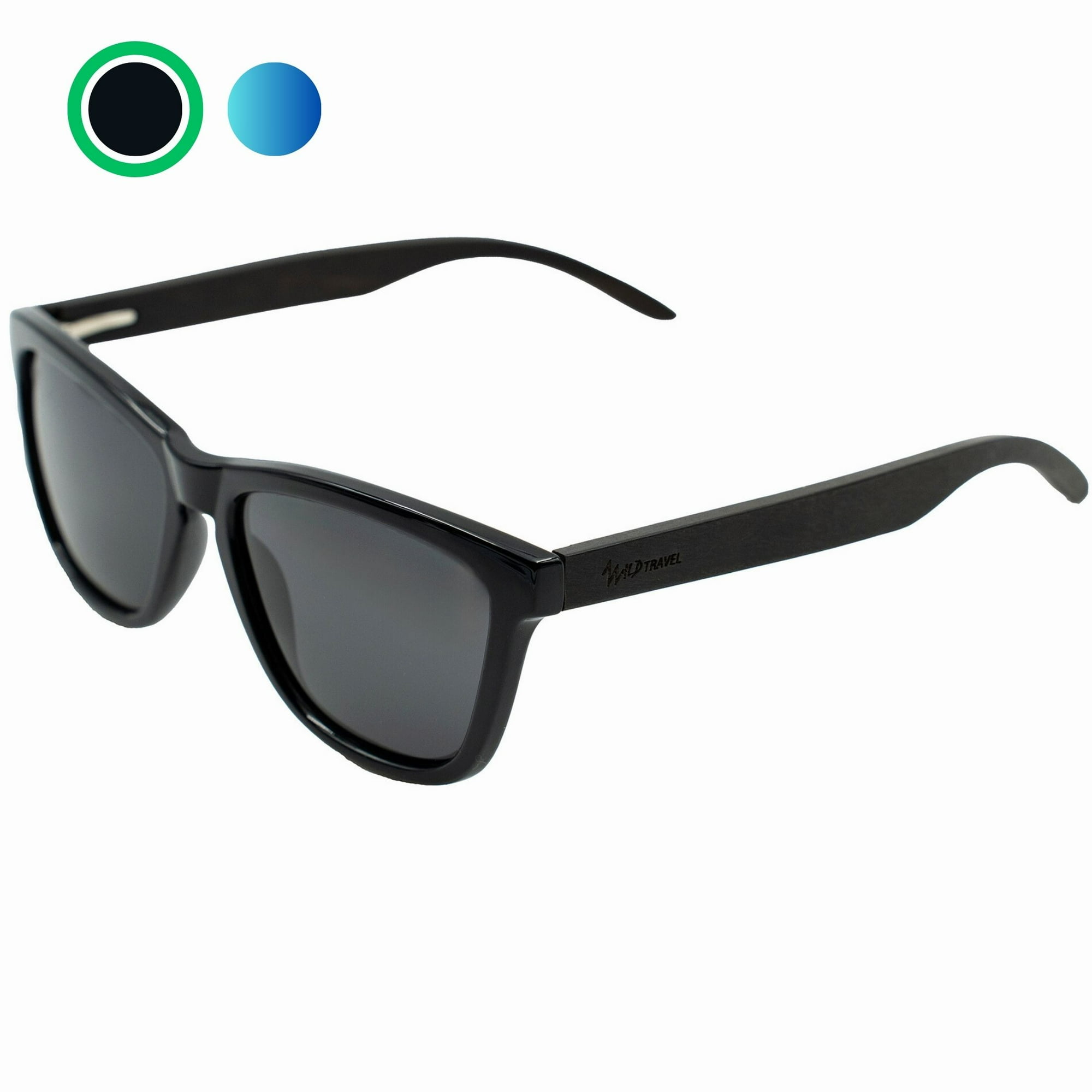 Wild Travel - Gafas Lentes De Sol Bambú Uv400 Madera + Estuche Polarizados