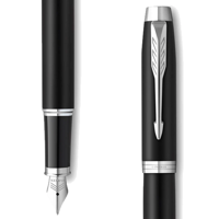 Pluma Fuente Parker Im Essential Negro Mate Ct Tinta Azul