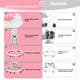 thumbnail image 2 of Andador para bebé Wnttmt plegable, ajustable, rosa con freno, 2 of 8