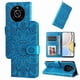 thumbnail image 1 of Funda tipo cartera FOXDOCK para Honor Magic 4 Lite 4G/5G , diseño girasol en relieve, cuero PU, cierre magnético, soporte y tarjetero, 1 of 5