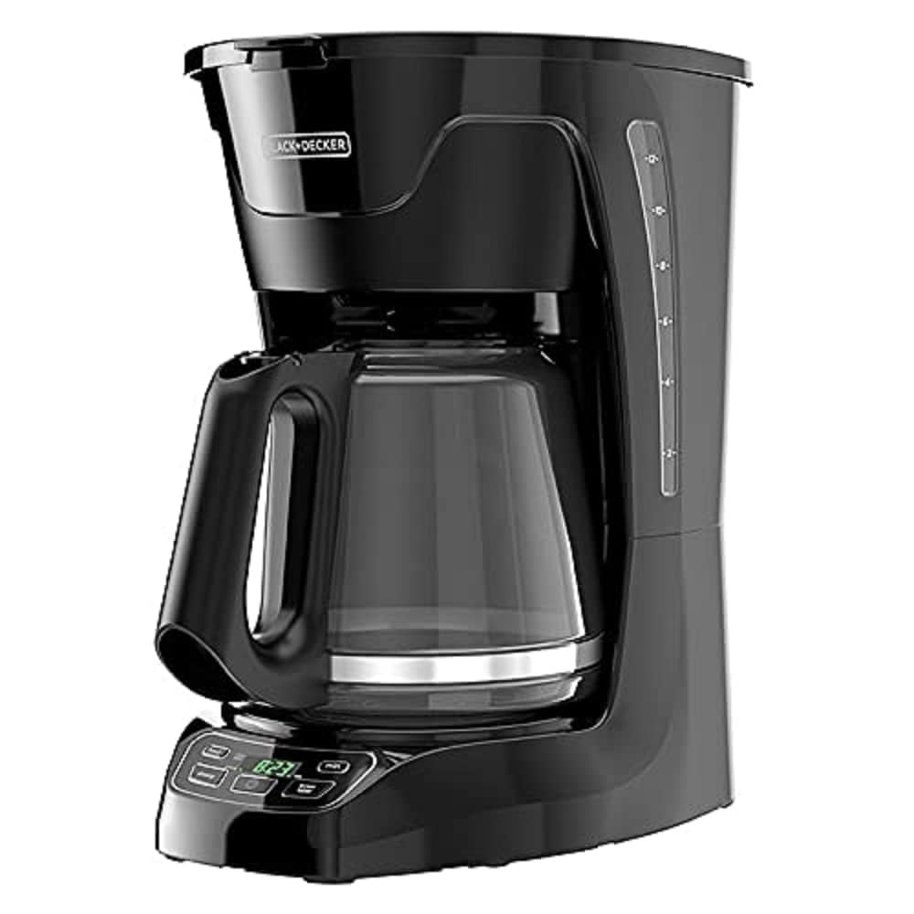 Cafetera Black+decker Programable Con Capacidad Para 12 Tazas, Color Negro