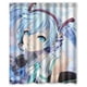 thumbnail image 1 of Cortina de ducha de dibujos animados de Vocaloid Hatsune Miku, juego de cortina de baño con ganchos, tamaño 60 x 72 pulgadas, 1 of 3