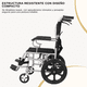 thumbnail image 2 of Silla De Ruedas Estándar Geriatrica Plegable Descansa Pies, 2 of 6