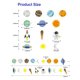 thumbnail image 2 of Guirnalda SONGTIY 3 m Sistema Solar con Astronautas y Estrellas, 2 of 7