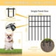 thumbnail image 4 of Cerca Barrera Para Animales De Jardín Paquete De 25 Sin Excavación 43 Cm De Alto X 8 2 M De Largo, 4 of 6