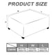 thumbnail image 5 of Funda otomana cuadrada grande, elástica, para reposapiés y taburete, protectores de muebles, 5 of 7