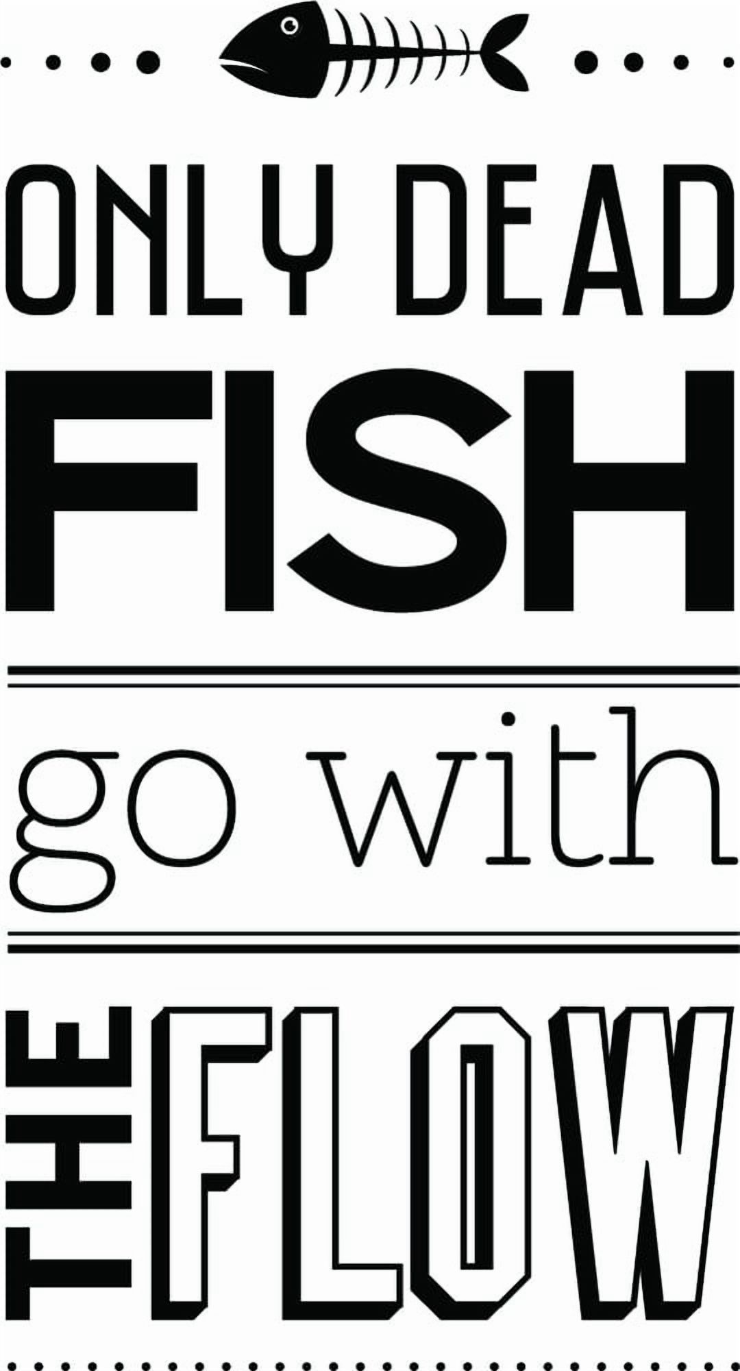 Rienda Libre Graphics - Decomural Go With The Flow Fishing Ws-46145