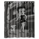 thumbnail image 1 of Cortina de ducha rosa Betty Boop, juego de cortinas de baño con ganchos, tamaño 60 x 72 pulgadas, 1 of 3
