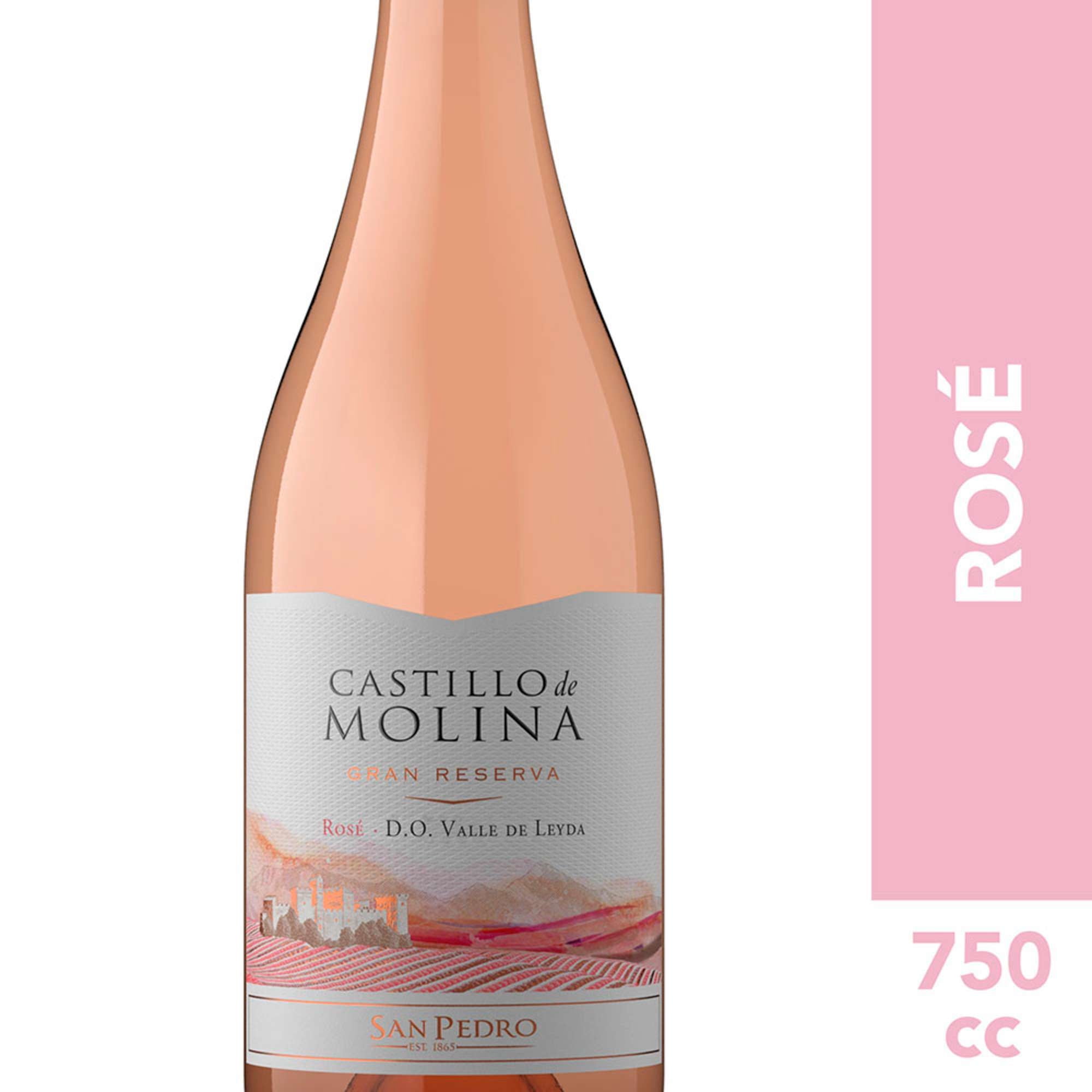 Vino Rosé Gran Reserva 13° Botella 750 cc Castillo de Molina