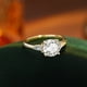 thumbnail image 3 of Anillos de Boda Moissanite de 2 Uds Color D Claridad VVS1 Anillos de Compromiso con Diamante Chapado en 18K Plata Esterlina S925 Moissanite Rings para Mujer con Certificado, 3 of 8