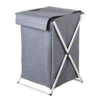 Importclick - Canasto Cesta Organizador Ropa Plegable Xl Gris