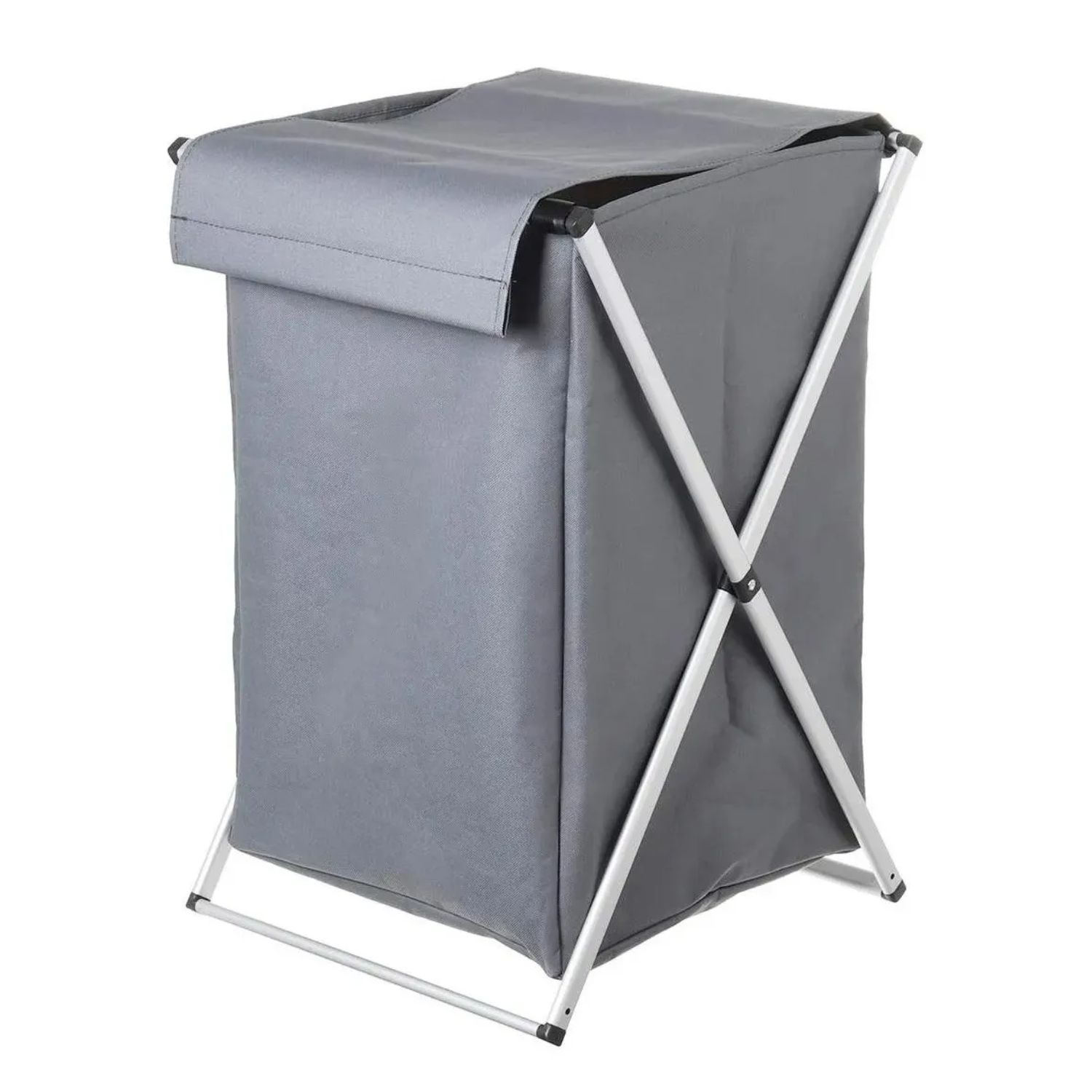 Importclick - Canasto Cesta Organizador Ropa Plegable Xl Gris