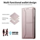 thumbnail image 5 of Funda tipo cartera con bloqueo RFID para Samsung Galaxy S20 FE cubierta magnética de cuero con tapa y soporte Rosa, 5 of 6