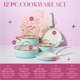 thumbnail image 2 of Set de Cocina Paris Hilton Epic Antiadherente de 12 Piezas Aqua, 2 of 7