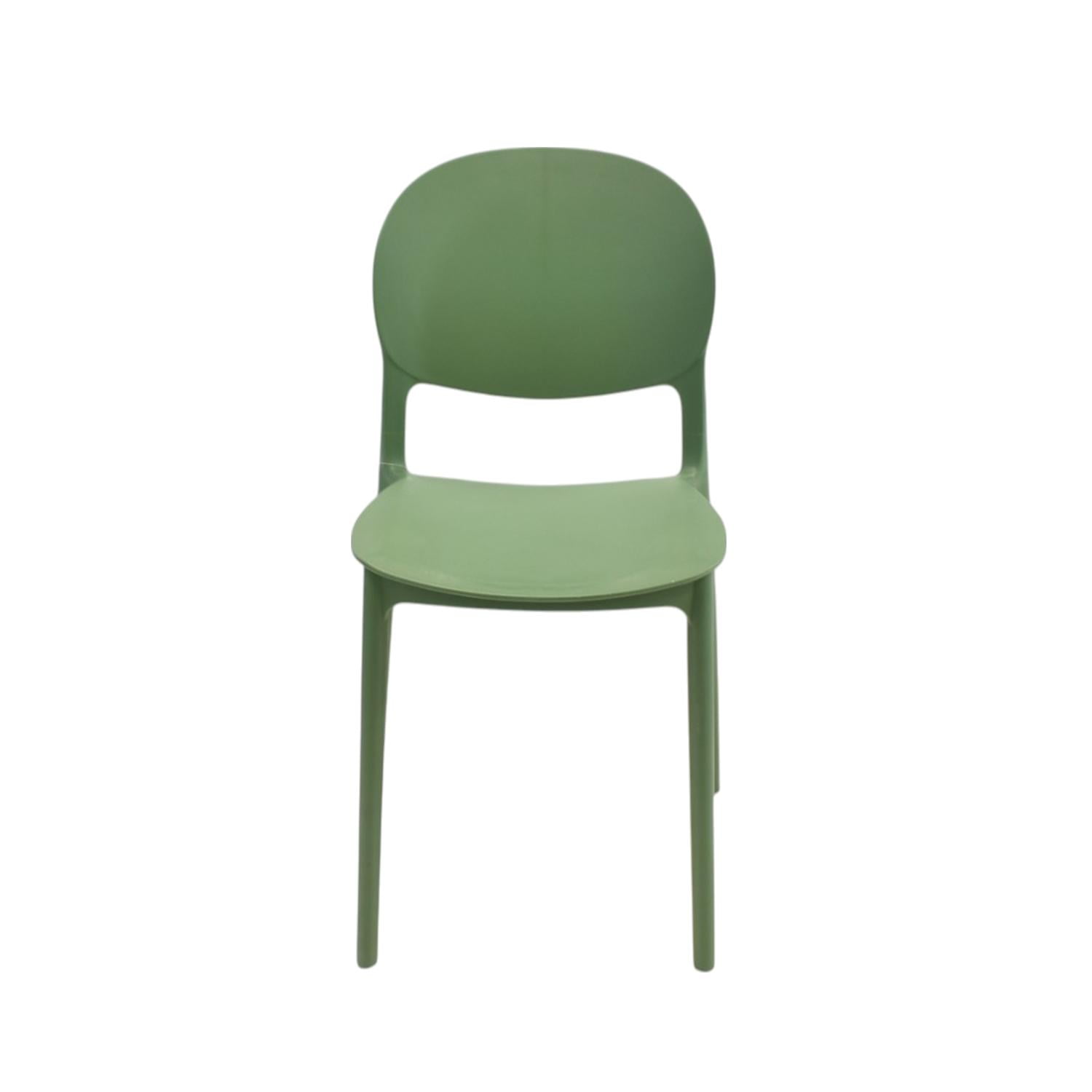 Silla Plástico Apilable Deco Sevilla Verde Escandinavia Verde Tamaño Único