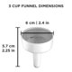 thumbnail image 2 of Filtro de embudo GROSCHE Milano Moka Pot, 3 tazas, aluminio, 2 of 5