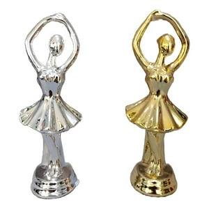 Genérico - Set De 2 Estatuas Bailarinas Arte Decoración Vintage Jhn