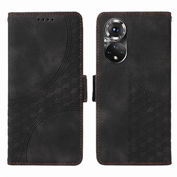 Carcasa FOXDOCK Huawei Nova 9 de cuero PU, diseño acolchado clásico, protección contra caídas y rayones