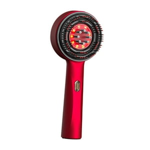 Genérico - Masajeador Eléctrico Inalámbrico, Cepillo De Masaje Para El Cuero Cabelludo, Cabello, Músculo, Relajación, Rojo