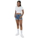 thumbnail image 1 of Short Mujer Bota Doblada Azul Medio Corona, 1 of 5