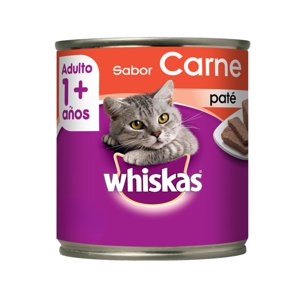 Latas De Alimento Húmedo Whiskas Carne 8 Un.