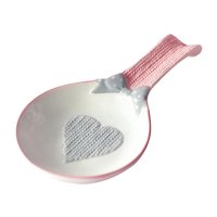 Magideal - Soporte Para Cuchara De Cerámica, Soporte Para Cucharadita, Portátil, Duradero, Fácil De Limpiar, Soporte Para Cuchara Versátil Para El Hogar, Cocina,