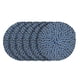 thumbnail image 2 of Set 6 Individuales Circulares Trenzados Completo Azul Blanco, 2 of 9