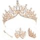 thumbnail image 1 of Tiaras de cristal con diamantes de imitación, coronas de boda, diademas, para fiestas de cumpleaños, coronas de princesa, accesorios para el pelo, novia, 1 of 10