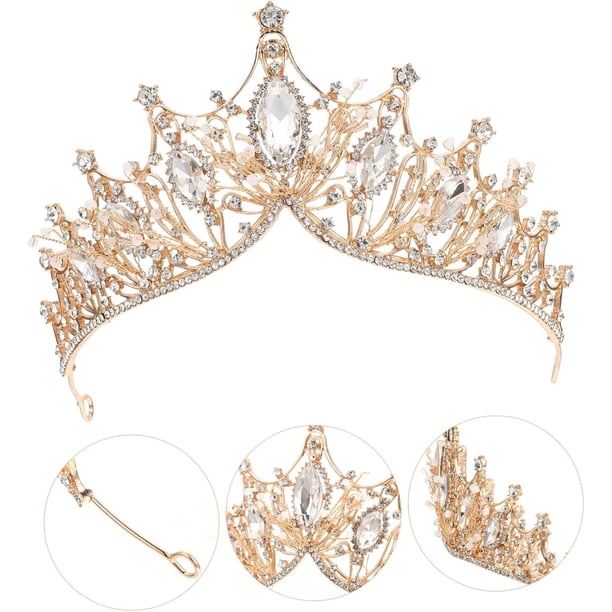Tiaras de cristal con diamantes de imitación, coronas de boda, diademas, para fiestas de cumpleaños, coronas de princesa, accesorios para el pelo, novia