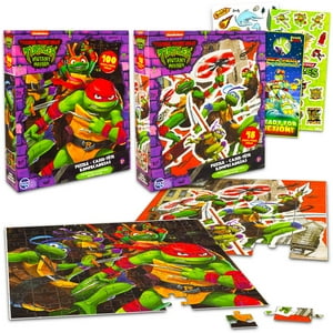 Set De Rompecabezas Teenage Mutant Ninja Turtles, 48 Piezas Y 100 Piezas Para Niños