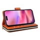 thumbnail image 2 of Funda Cartera con Cremallera y Correa para iPhone 15 Pro Soporte y Tarjetero Marrón, 2 of 6
