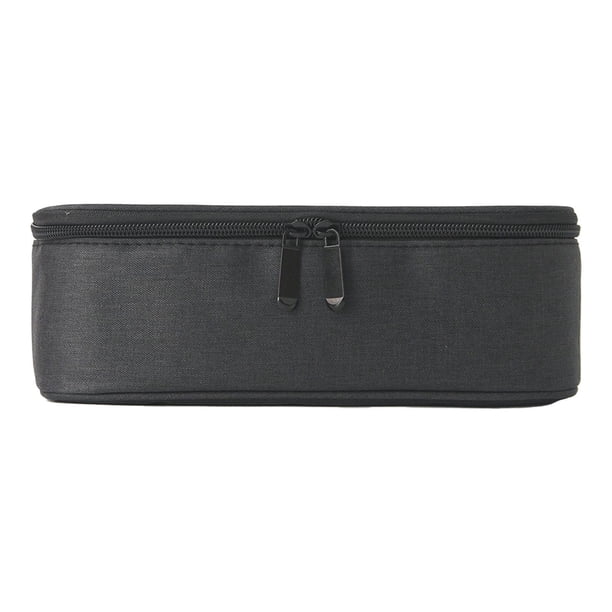 Bolsa de caja que lleva esmalte de uñas, organizador de esmalte de uñas de gel, suministro de arte de uñas, portátil, soporte de esmalte de uñas para negro