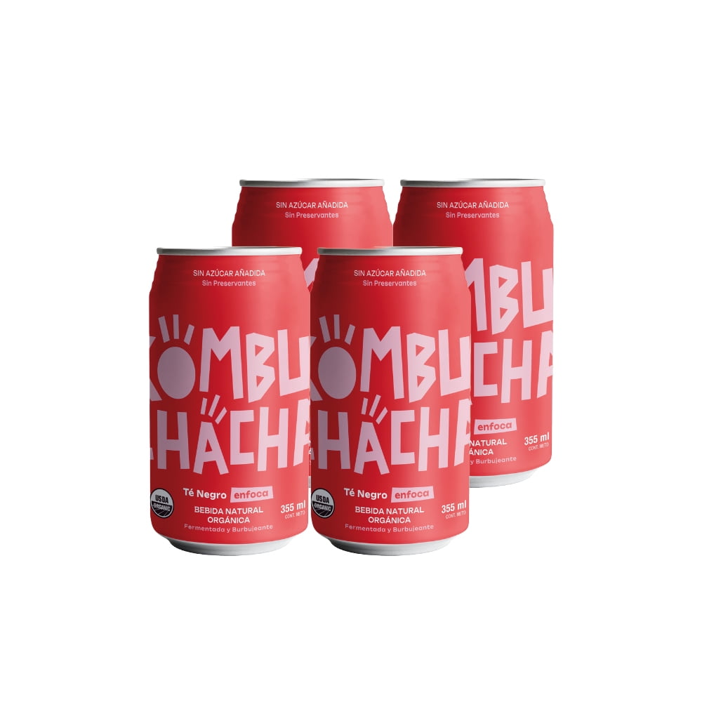 4x Kombuchacha Original Lata 350cc