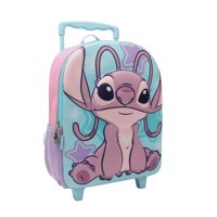 Disney - Mochila Con Ruedas 3D Face Angel Stitch
