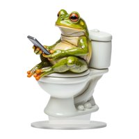 Magideal - Estatua De Rana, Figura Decorativa De Mesa, Regalo, Artesanías De Mesa, Letrero Acrílico De Animales, Figura De Escritorio Para Oficina, Fiesta, Vacac