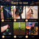 thumbnail image 3 of Luces Solares para Camino con Bandera Americana VOOYVEX Paquete de 8 Impermeables, 3 of 3