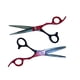 thumbnail image 2 of Set de Tijeras para el Cabello ng-ps006 Wmark Rojo con Negro, 2 of 3