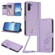thumbnail image 1 of Funda Cartera Trébol para Samsung Galaxy Note 10 con Ranuras Tarjetas y Carga Inalámbrica Morado claro, 1 of 6