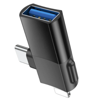 Hoco - Adaptador Ua17 Lightning Macho / Type-C Macho A Usb