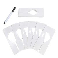 Magideal - 30X Separadores De Armario, Perchas Organizadoras De Ropa Reutilizables, Separadores De Tamaño De Estante De Ropa Para Clasificar El Tamaño De La Ropa