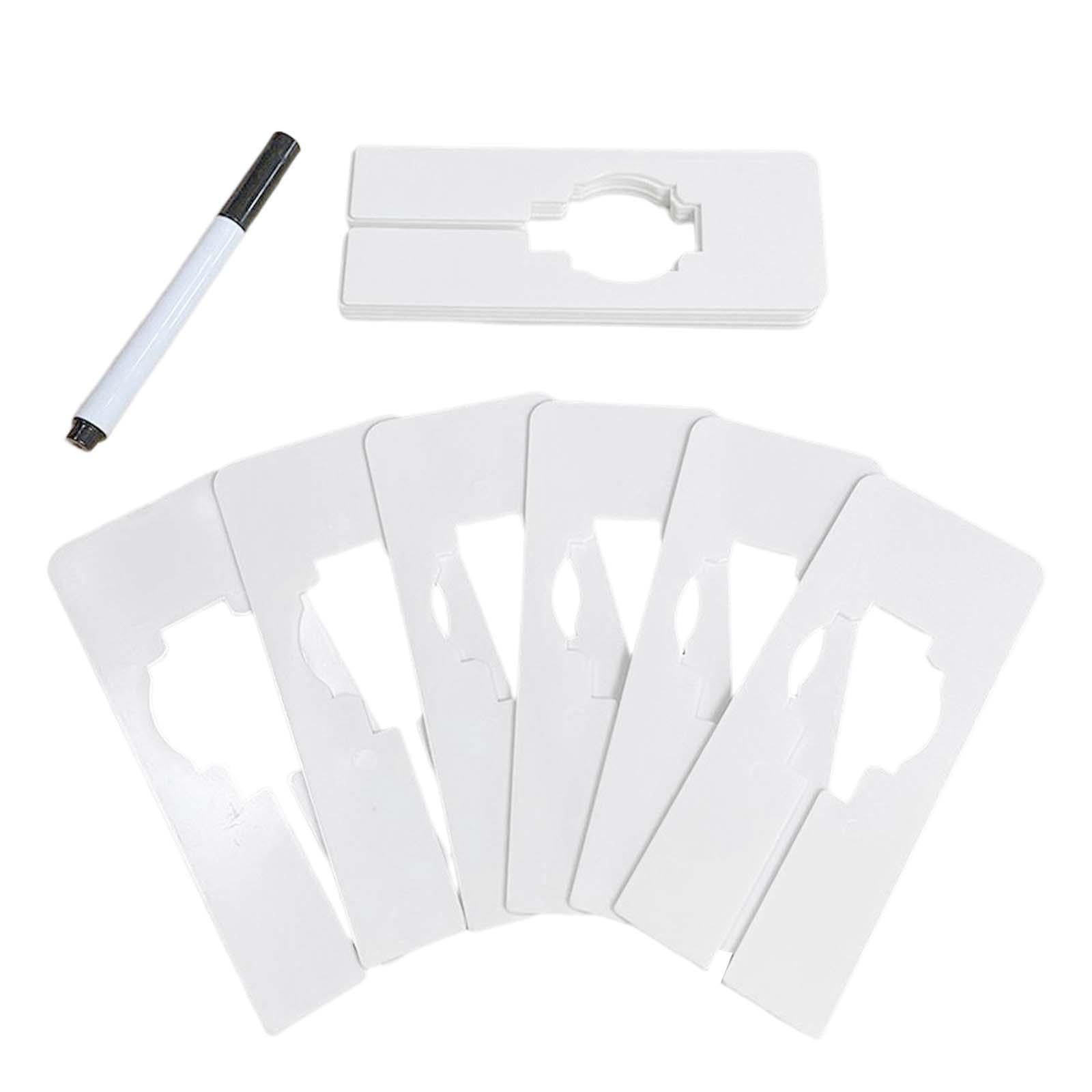 Magideal - 30x Separadores De Armario, Perchas Organizadoras De Ropa Reutilizables, Separadores De Tamaño De Estante De Ropa Para Clasificar El Tamaño De La Ropa