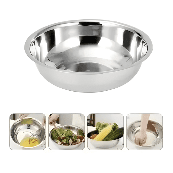 Pack de 5 bowls de acero inoxidable nice ideal para mezclar