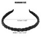 thumbnail image 2 of Unique Bargains 1 Pc Diadema de Cuentas para el Cabello para Mujeres Negro 0.43 Pulgadas de Ancho, 2 of 7