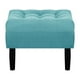 thumbnail image 1 of Pouf Wood 1c Felpa 00 Turquesa, 1 of 4