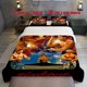 thumbnail image 1 of 3pcs Set of Dynamic Blood Sport Themed Pattern Bedding Including a Comforter And Pillowcases, 1 of 5