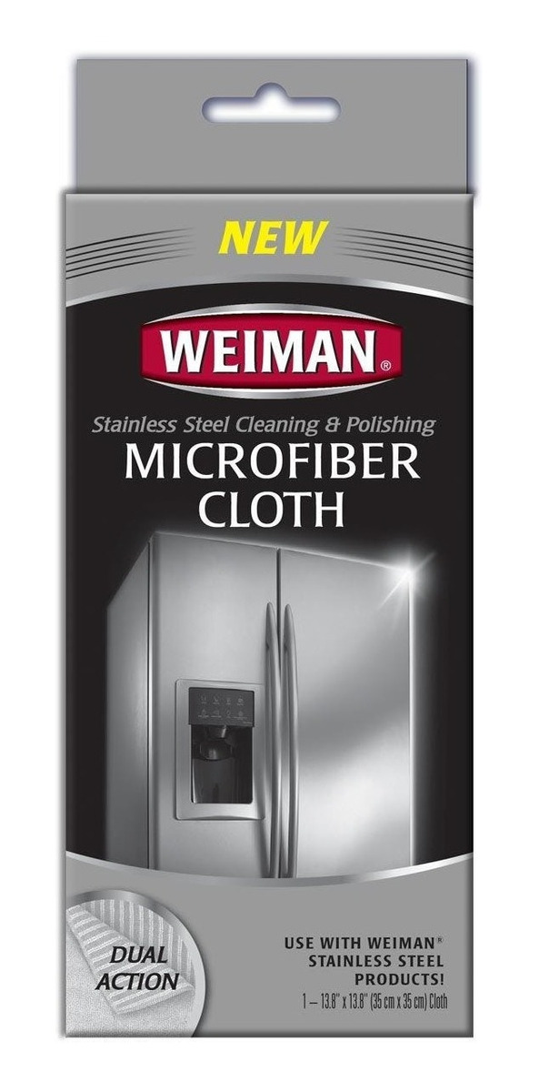 Paño Microfibra Para Limpiar Acero Inoxidable Weiman 1 Un
