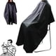 thumbnail image 2 of Capa de peluquería impermeable de longitud completa, capa de peluquería para cortar y teñir el cabello, capa de peluquería unisex para peluquería, barbería, capa de tela (negra), 2 of 8