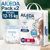 Pañales Desechables Aileda Pants Xg Total 176U Para 12-15Kg Sin Gén