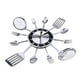 thumbnail image 2 of Cubiertos Creativos, Cocina, Cuchara, Tenedor, Reloj De Pared Para Decoración De Sala De Estar Y Dormitorio, 2 of 3