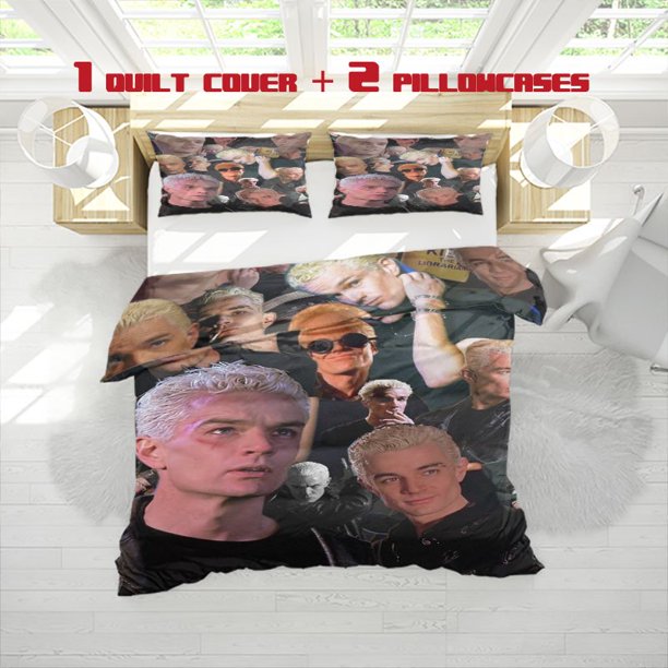 3pcs Buffy the Vampire Slayer TV Series Printed Bedding Set Soft Duvet Cover and 2 Pillowcases for All Seasons Ideal Choice for Home Master & Guest Rooms